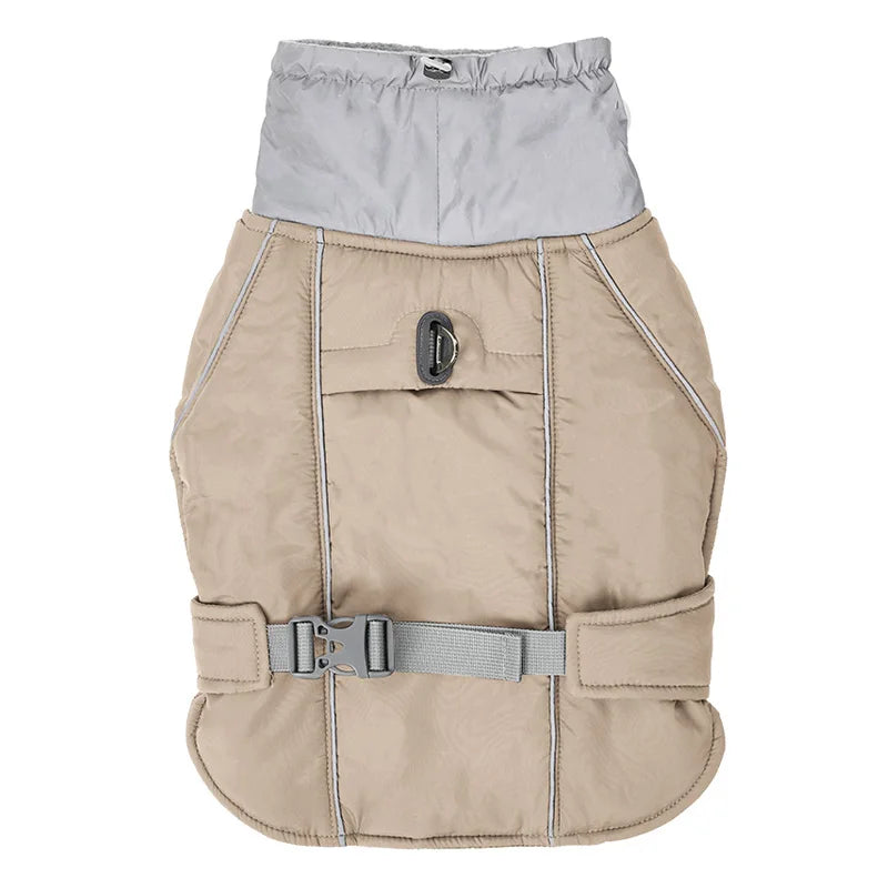 Chamarra de Invierno para Perros - Impermeable, Cálida y Reflectante