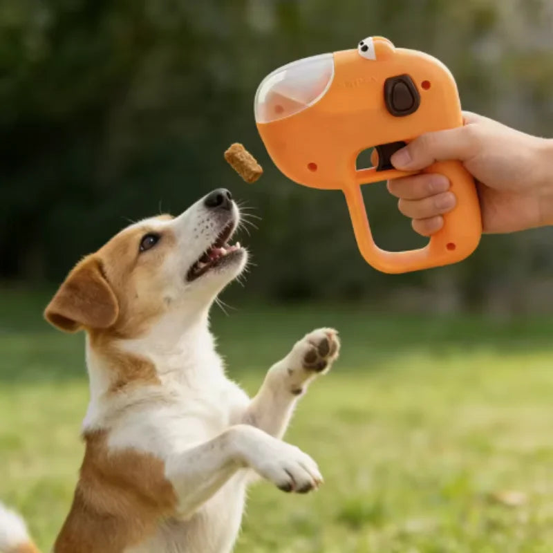 Automatic Pet Treat Launcher Dispenser for Dogs And Cats Snack Feeder Training Reward Toy Encourages Healthy Activity