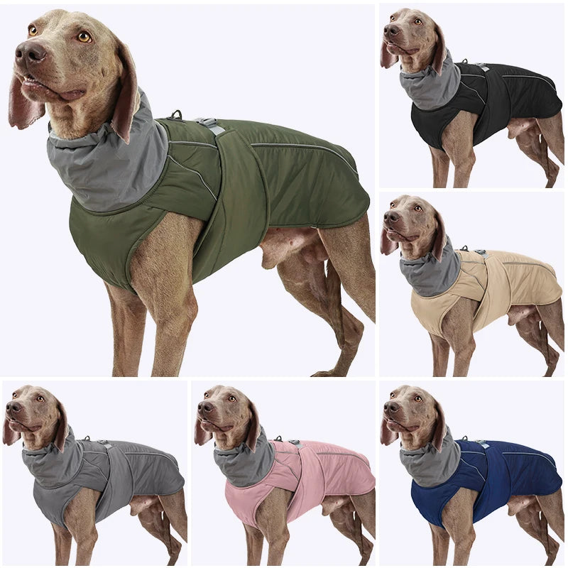 Chamarra de Invierno para Perros - Impermeable, Cálida y Reflectante