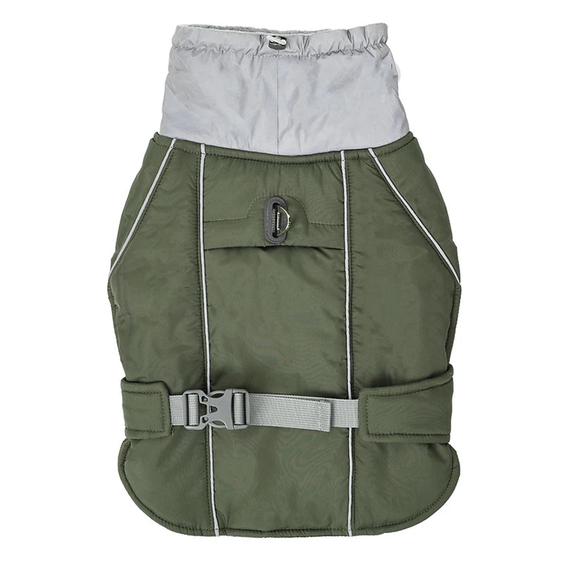 Chamarra de Invierno para Perros - Impermeable, Cálida y Reflectante